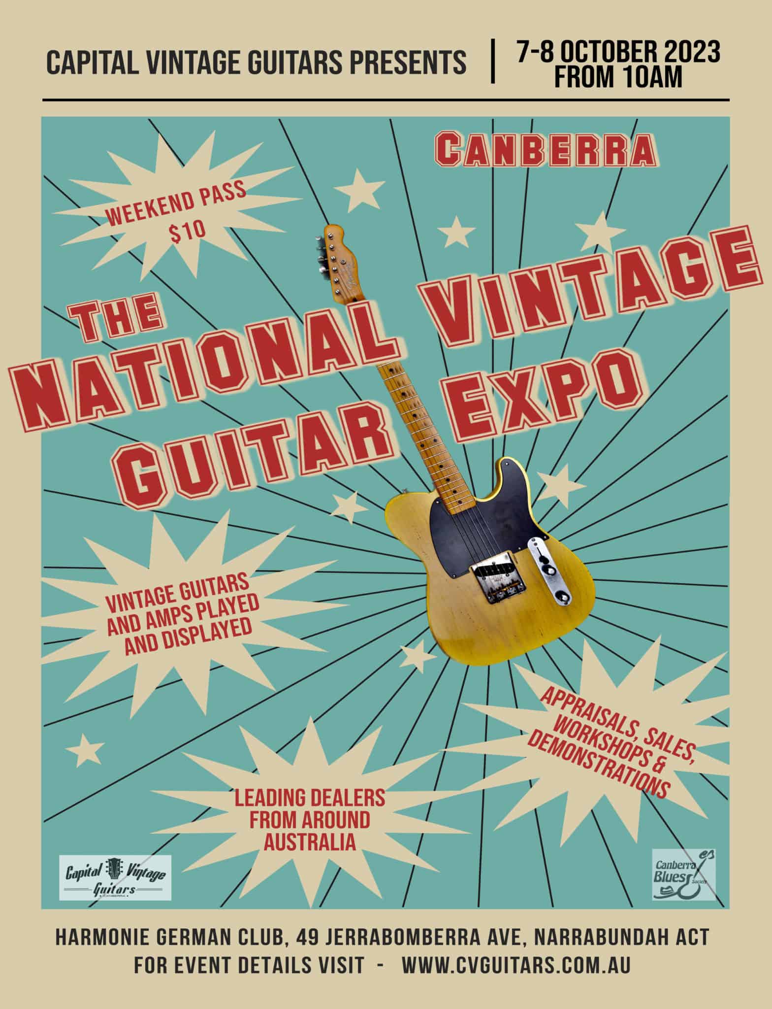 National Vintage Guitar Expo Oct 78 Canberra 2023
