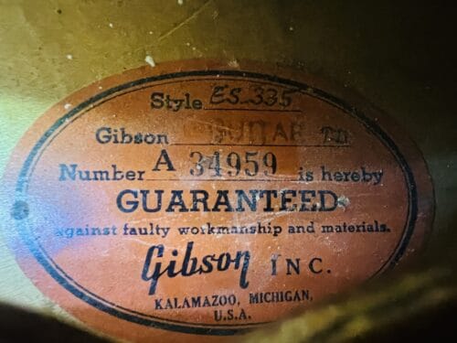 Gibson ES-335TD 1960 - Image 13